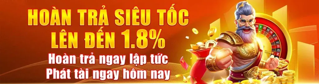 Hoàn trả và thưởng nạp lại 68wim